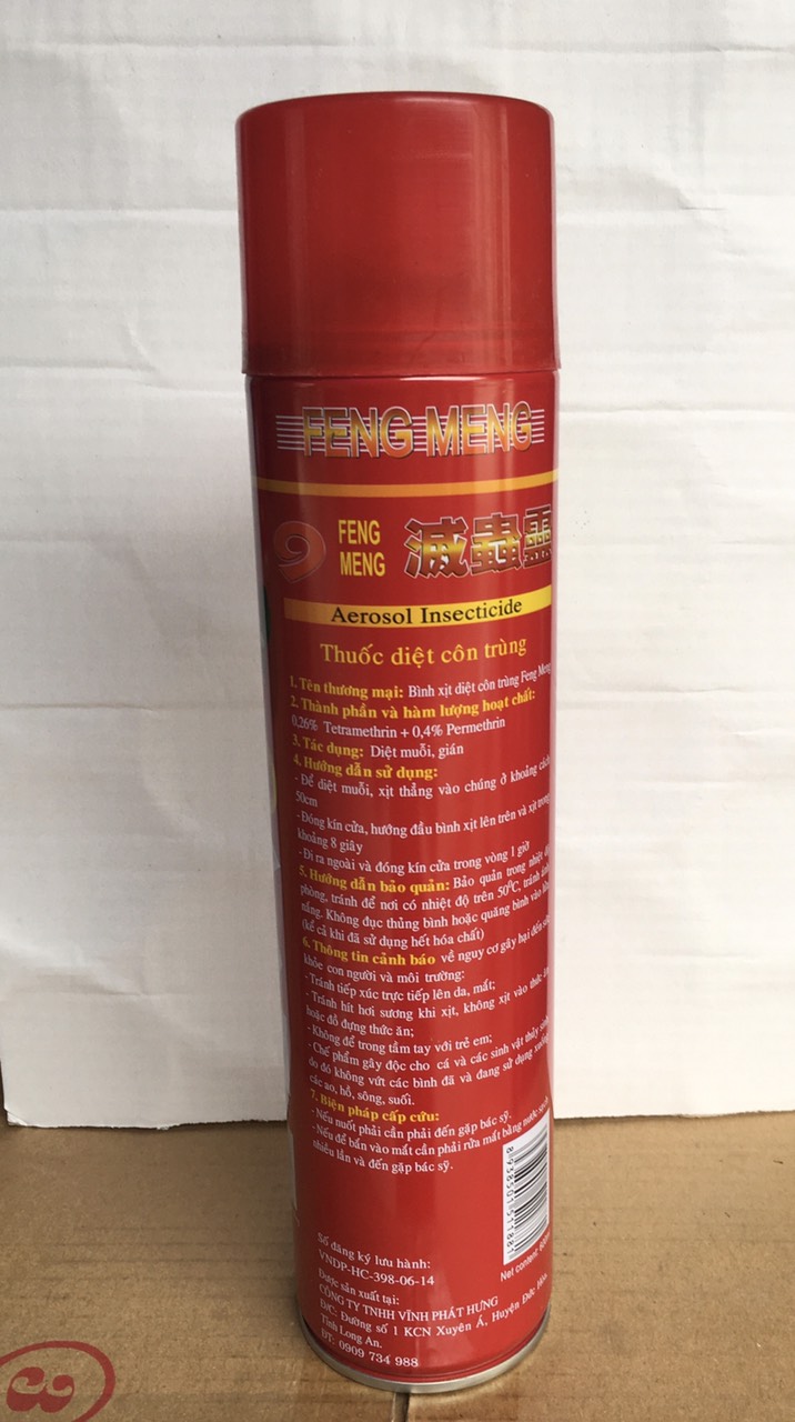 Bình xịt muỗi, kiến, côn trùng WUDIJIAN 600ml