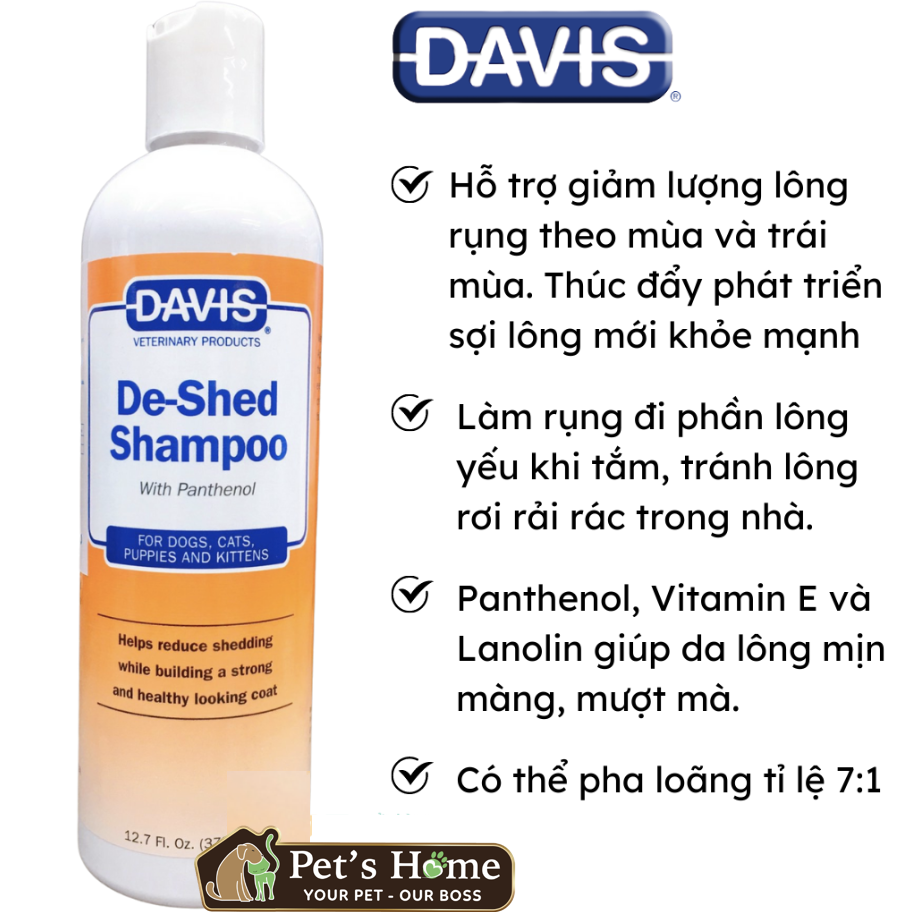 Sữa tắm Davis các loại cho chó mèo 355ml