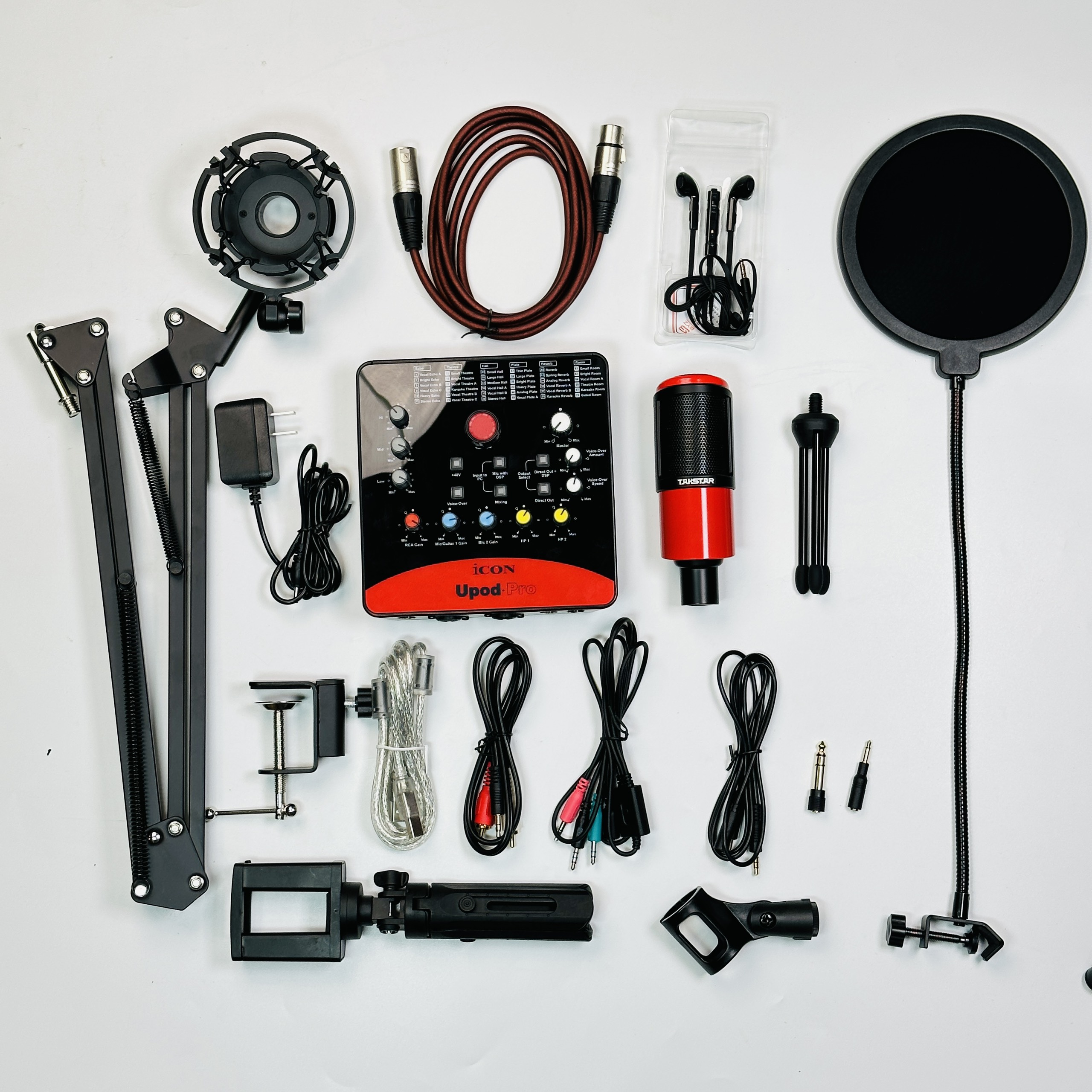 [ XẢ KHO ĐẦU NĂM 2024 ] Combo Bộ Thu Âm Livestream Icon Upod Pro Và Mic Takstar PC K320 Thu Âm Chuyên Nghiệp Cực Hay Âm Thanh Rõ Ràng Trung Thực, Cản Âm Gió Giảm Tiếng Ồn, Độ Nhạy Mic Cao, Thiết Kế Chắc Chắn Dùng Hát Livestream Nghe Nhạc.