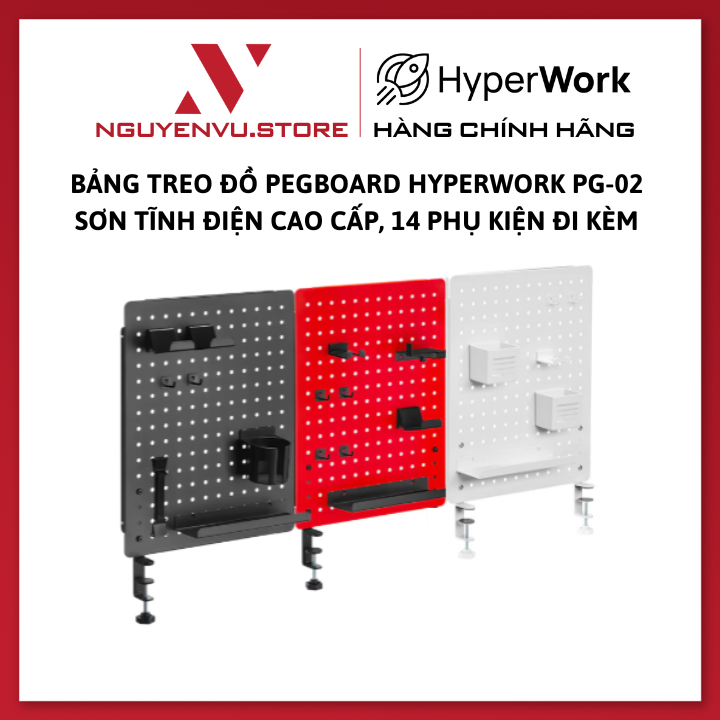 Pegboard hyperwork pg-02 deluxe electrostatic paint, 14 comes with accessories-authentic