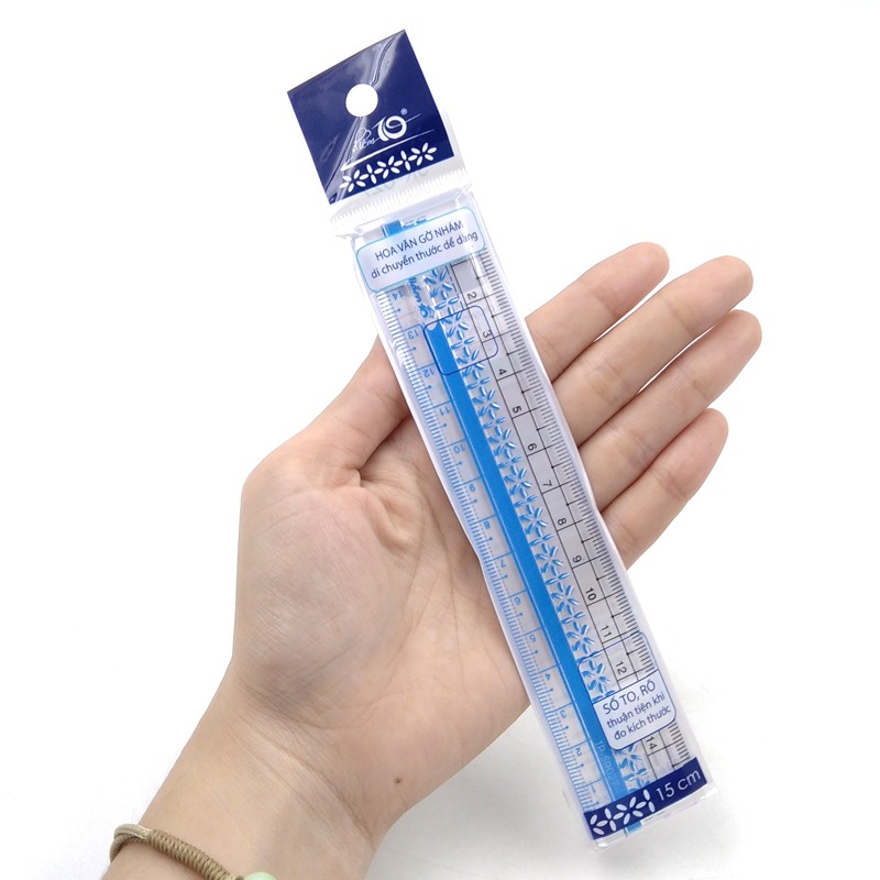 Thước kẻ Thiên Long 15cm SR-027 (Combo 02 cây)