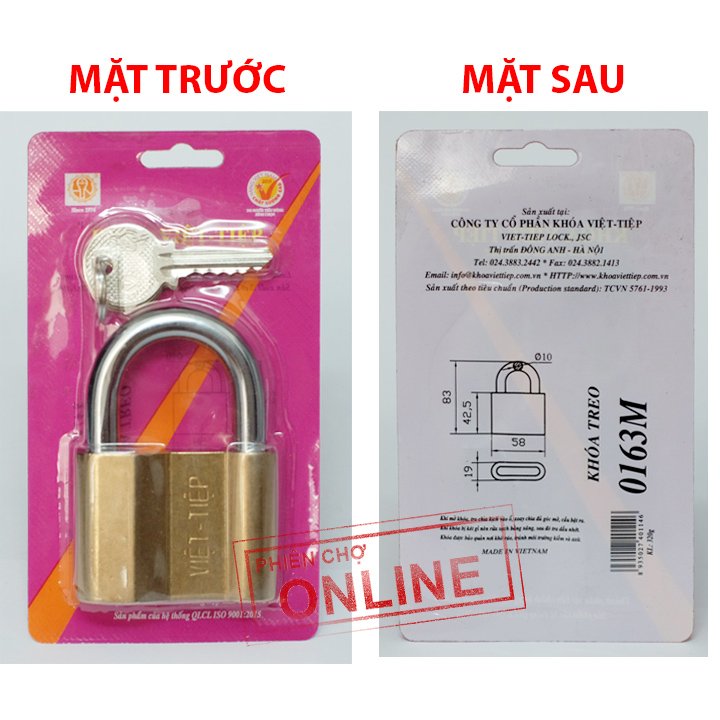 [HCM]Ổ KHÓA ĐỒNG VIỆT TIỆP-VT0163M