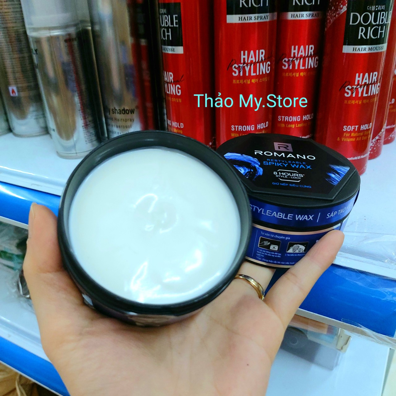 Wax vuốt tóc - Sáp tạo kiểu Romano 68g