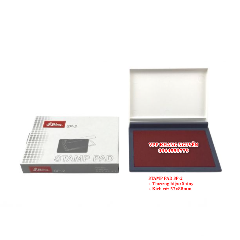 KHAY MỰC ĐÓNG DẤU STAMPAD SHINY SP-2 (57X88MM)
