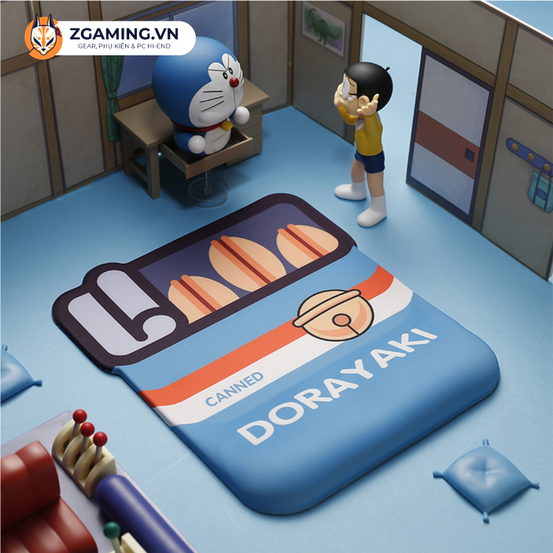 [Cao Cấp] Miếng lót chuột Silicon 3D Mario, Pacman, Phi Hành Gia, Doraemon và Corgi