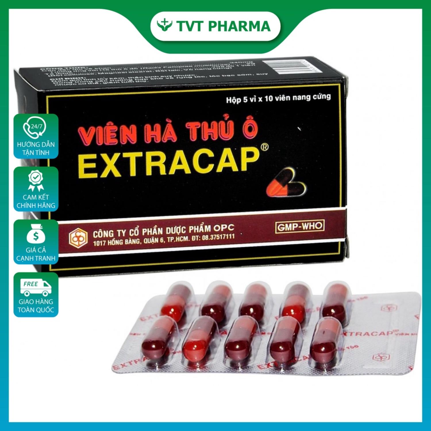 Viên Hà Thủ Ô EXTRACAP (Hộp 50 viên)