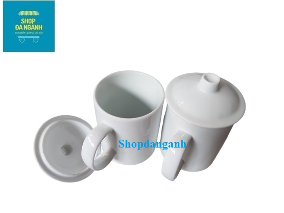 Cốc sứ trắng Bát Tràng ( không bao gồm nắp)