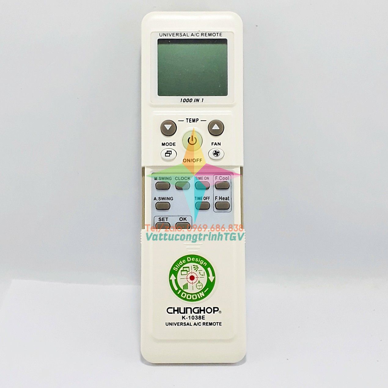 Điều khiển máy lạnh đa năng CHUNGHOP K-1038E