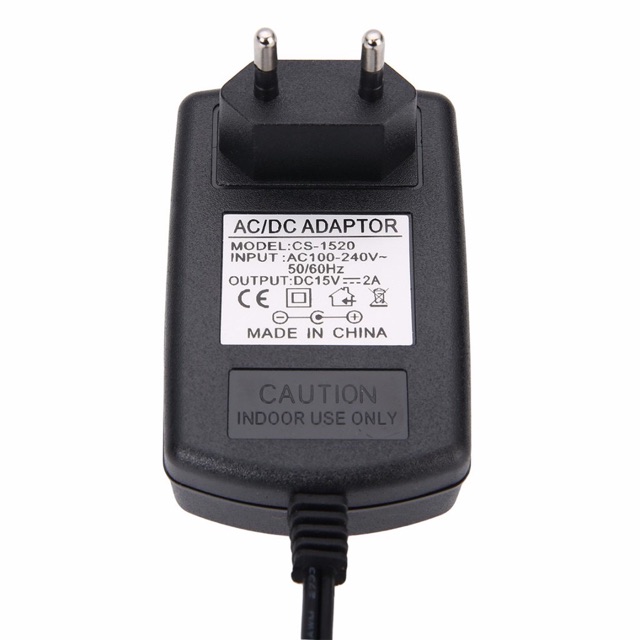 Nguồn adapter DC 15V-2A cho loa kéo di động