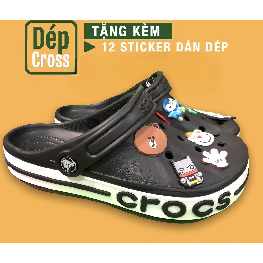 Dép cross quai ngang đen baya 221 size 35 36 37 38 39 40 41 42 43 44 45