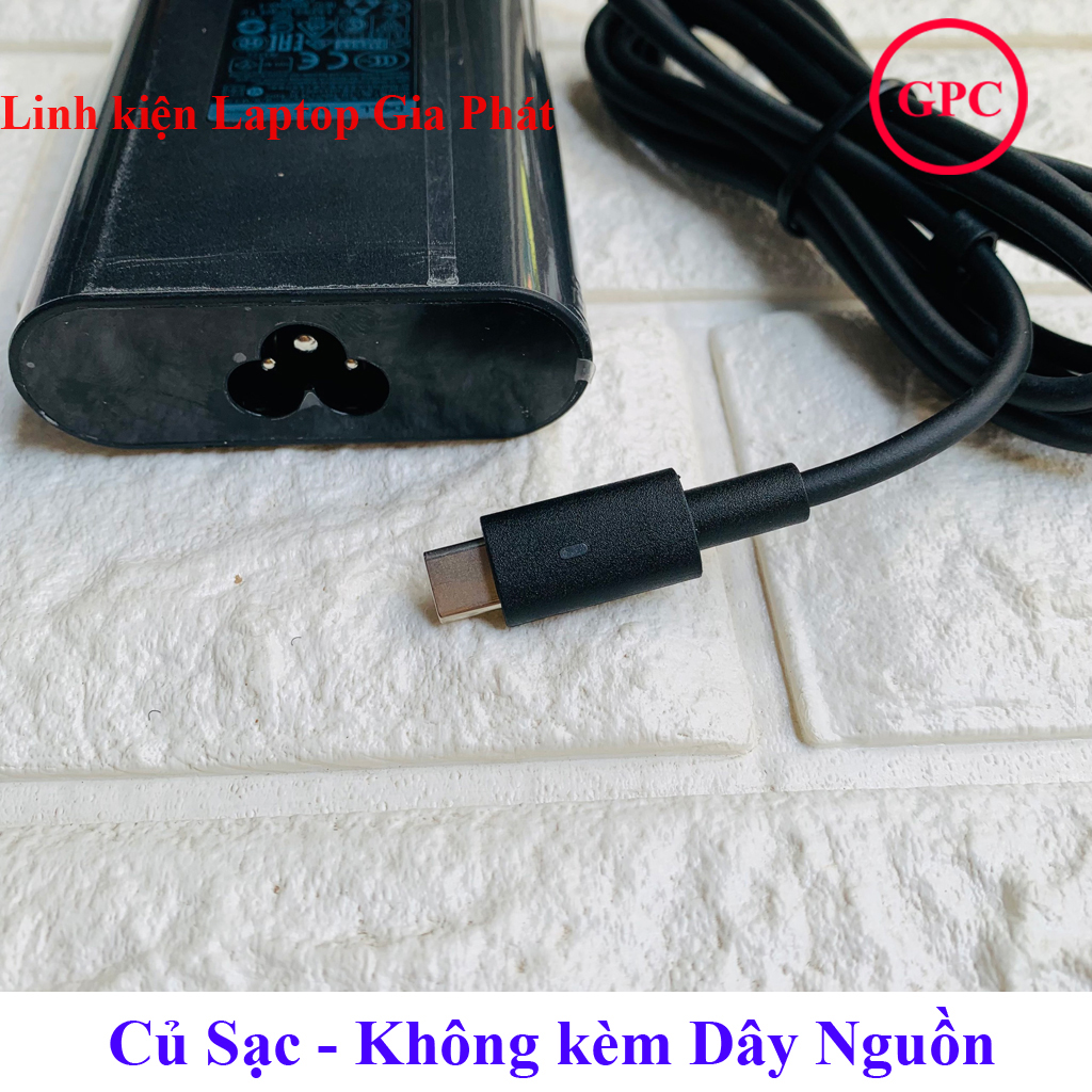 Sạc laptop dell 20v 3.25a 65w chân c type c - hàng mới