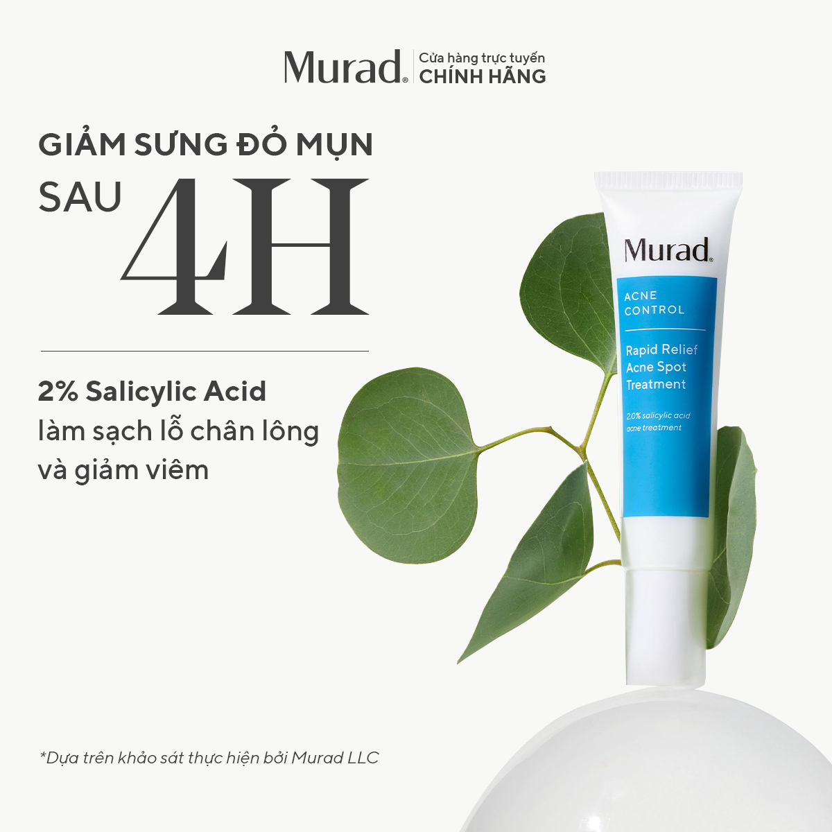 [HSD 12 THÁNG] Gel chấm mụn Murad Rapid Relief Acne Treatment 15ml