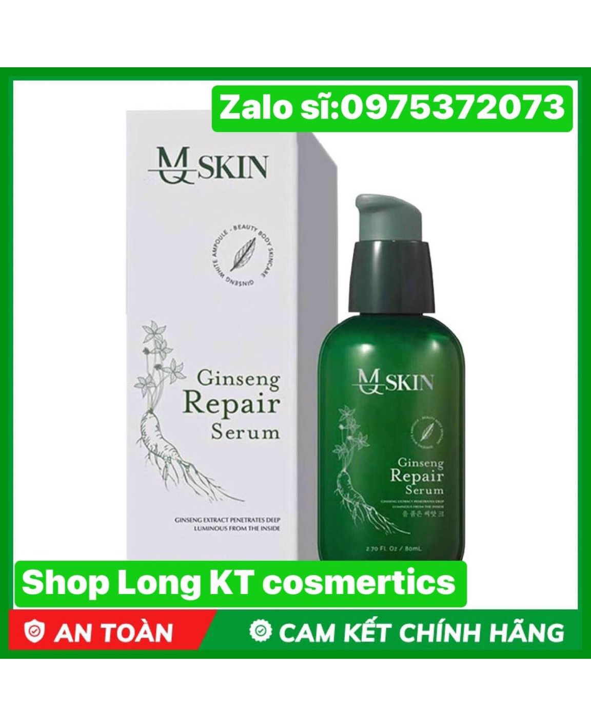 Serum thay da nhân sâm mq skin hàn quốc serum nám tàn nhang sẹo rỗ mq skin hàng 100% chuyên trừ mụn ẩn dưới da các loại mụn - mụn làm da bạn sần sùi - mụn làm da  viêm .sưng mất tự tin