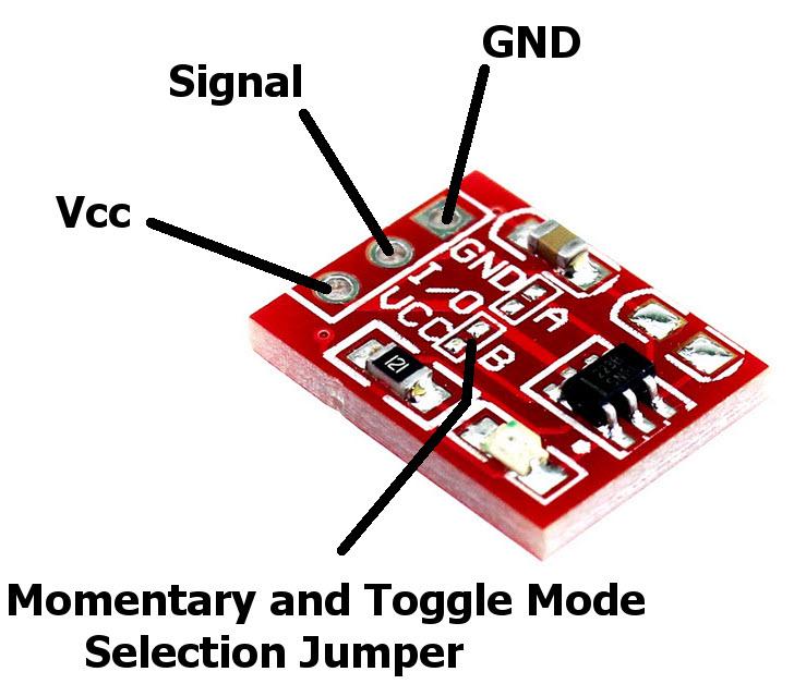 Combo 4 Module Cảm Ứng 1 Chạm Điện Dung TTP223B TTP223 Mini