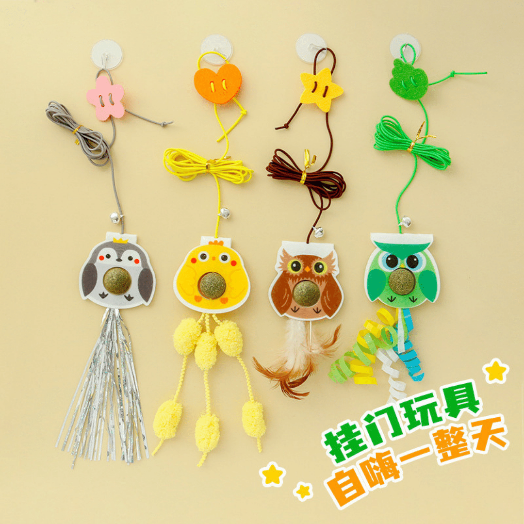 Đồ chơi dán tường dây treo cho mèo