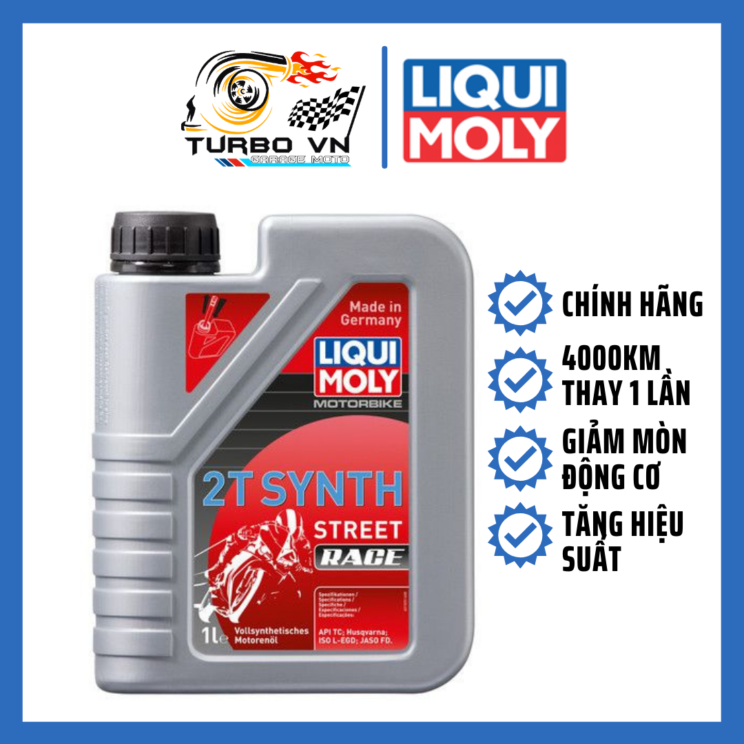 [HCM]NHỚT XE 2 THÌ (MOTORBIKE 2T SYNTH STREET RACE LIQUI MOLY) - 1505