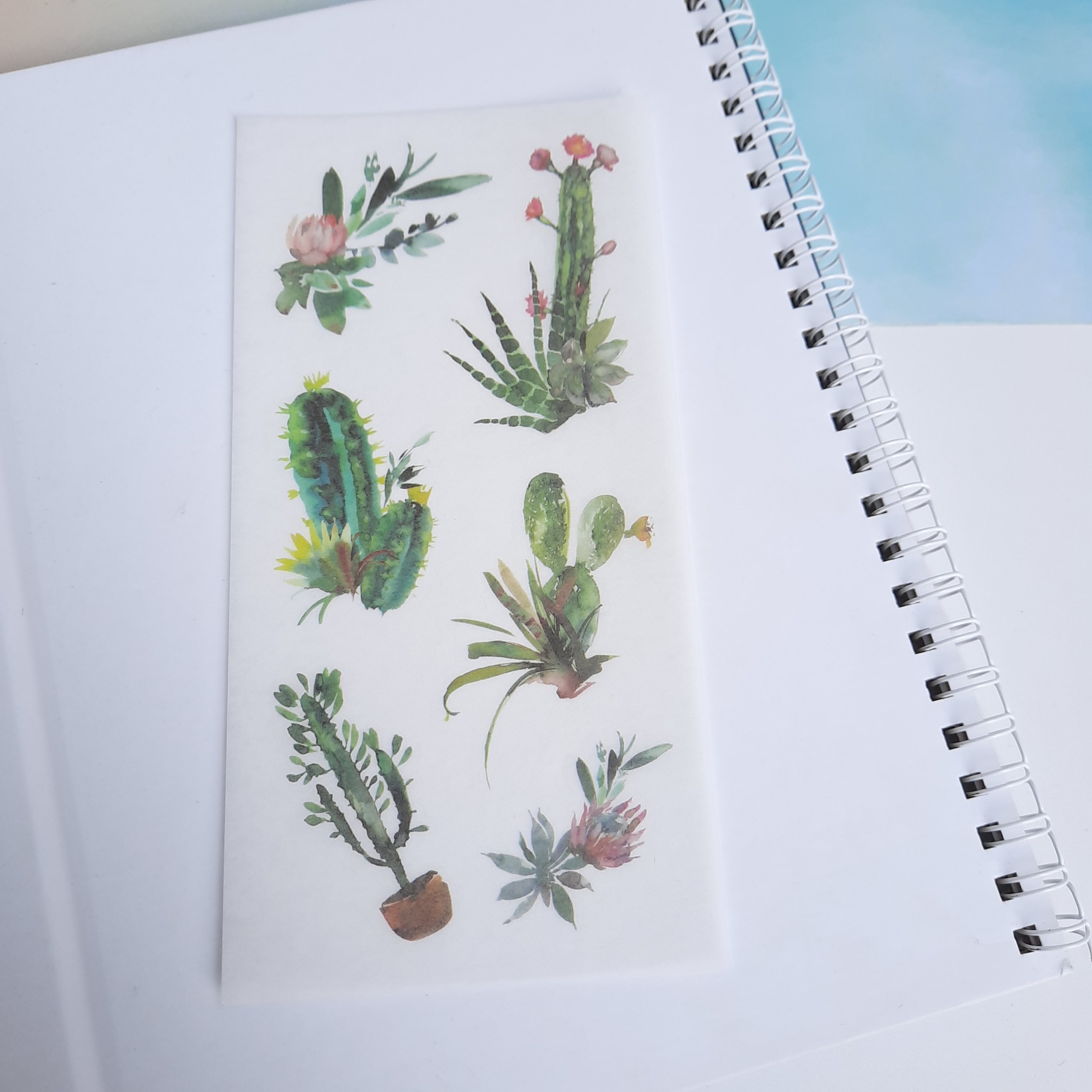 [HCM]Bộ 6 Tấm Sticker Cây Hoa Mini (8x16 cm )