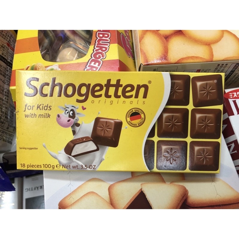 Socola Schogetten thanh của Đức 100g