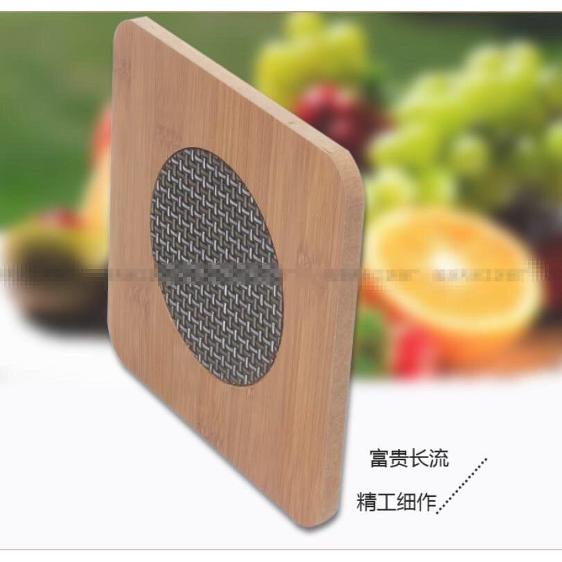 Lót Nồi Gỗ Tre Có Lưới Cách Nhiệt