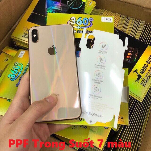 Dán cường lực mặt sau PPF cho iPhone X/ IpXS/XS Max