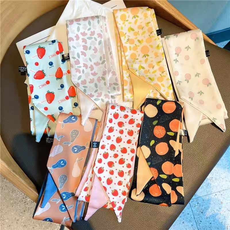 ️❤️FREESHIP️❤️ Dây buộc tóc thắt nơ vải lụa dài đa năng phong cách Hàn Quốc