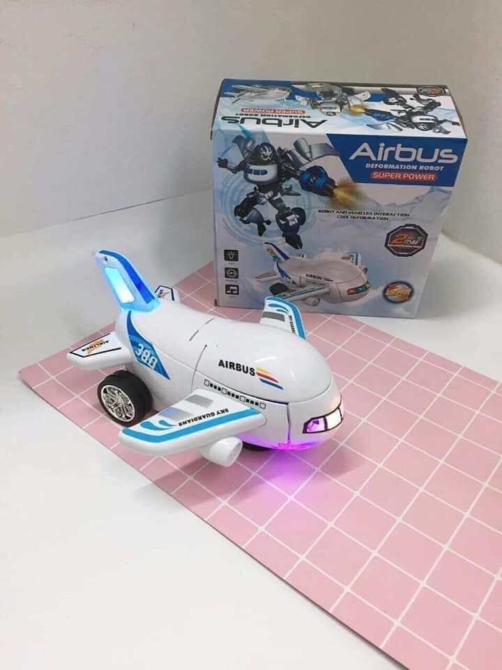 Máy Bay Biến Hình Thành Robot Phát Nhạc Vui Nhộn Cho Bé-Máy Bay Biến Hình Thành robot