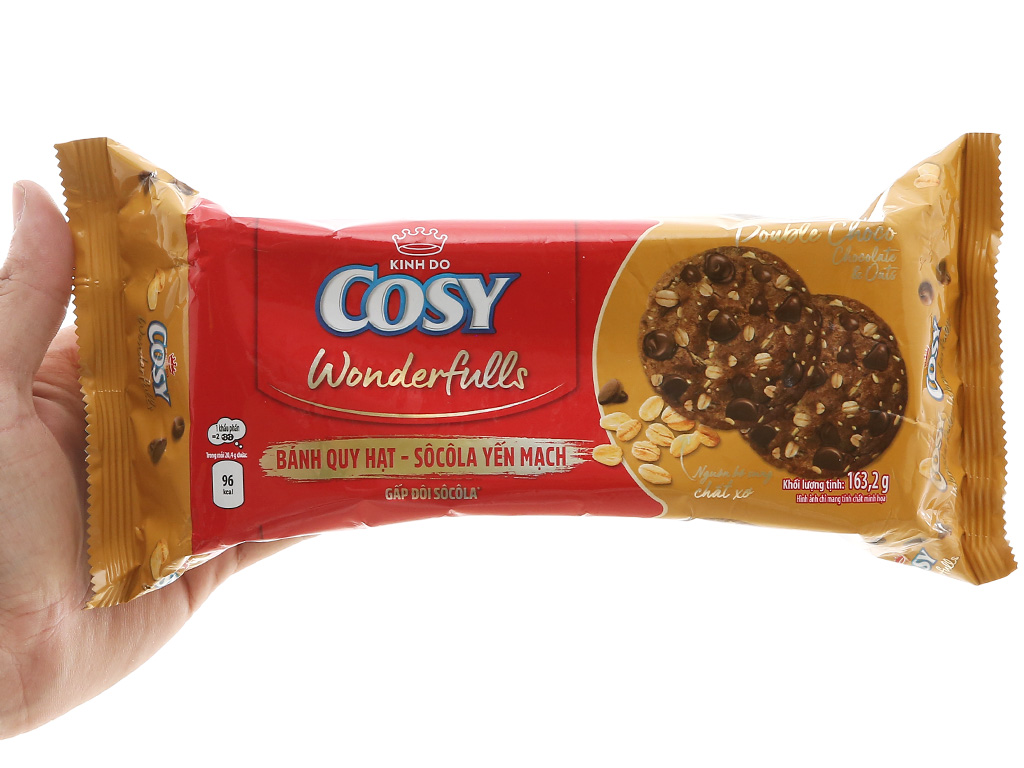Bánh Quy Hạt Cosy Wonderfulls Gấp Đôi Sôcôla Yến Mạch Double Choco Gói