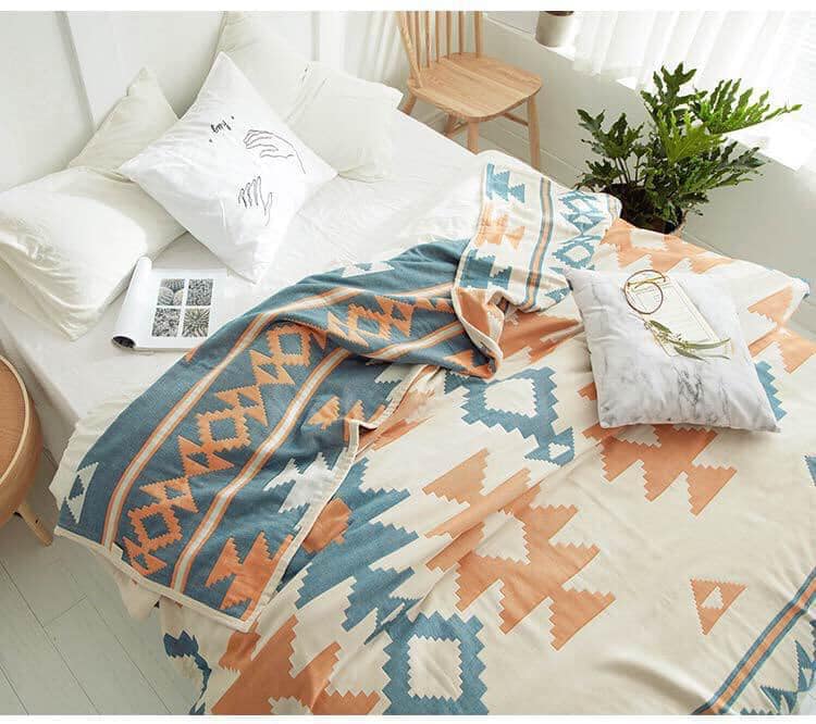 (Queen Bed) Mền organic cotton sợi tre Nhật Bản