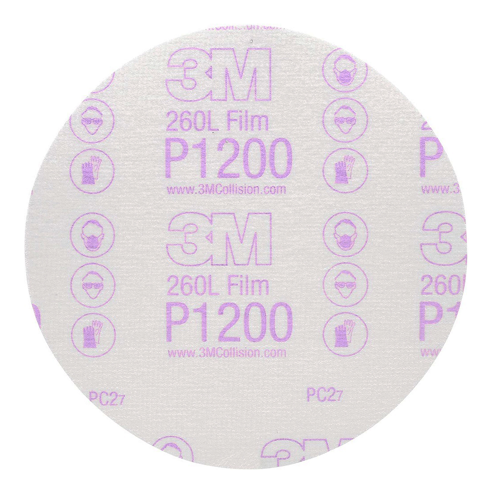 Combo 10 Tờ Giấy Nhám Đĩa Tròn Đánh Bóng P1200 3M- 260l 6in