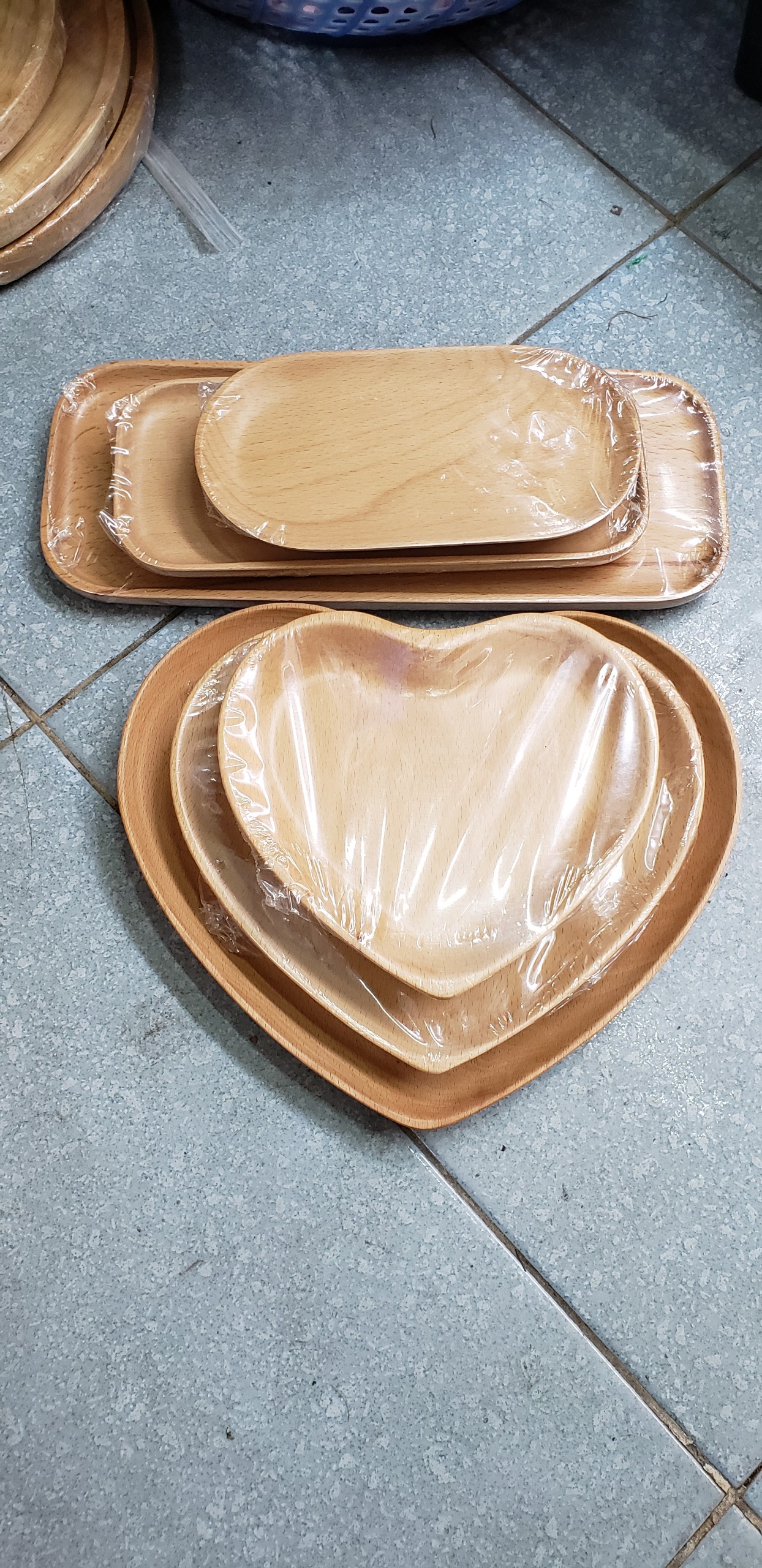 Khay gỗ Hình Trái Tim Decor Trang trí, đựng thực phẩm đa dụng