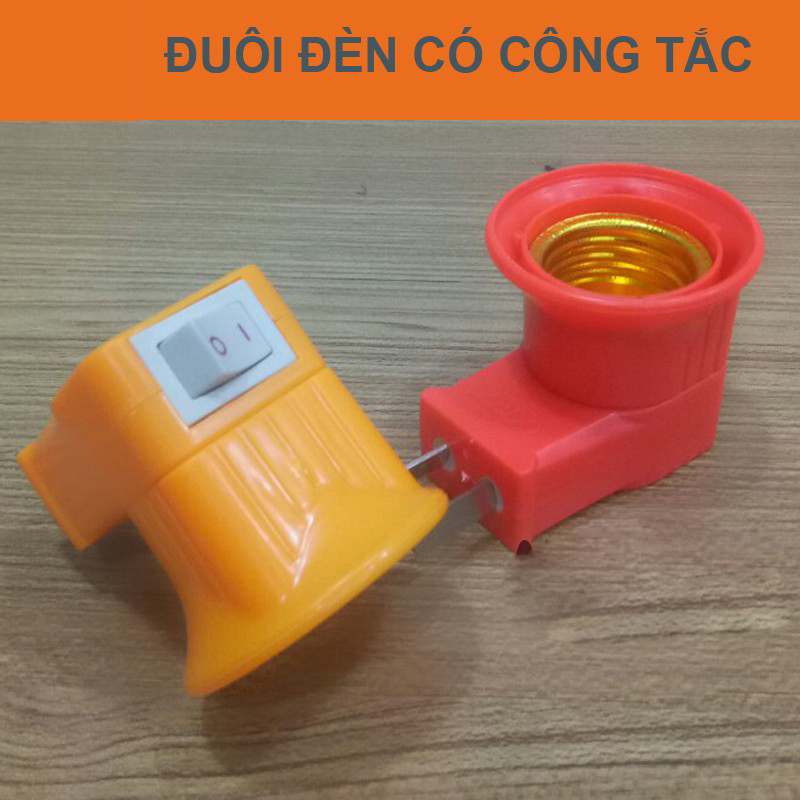 Đuôi đèn E27 công tắc loại tốt
