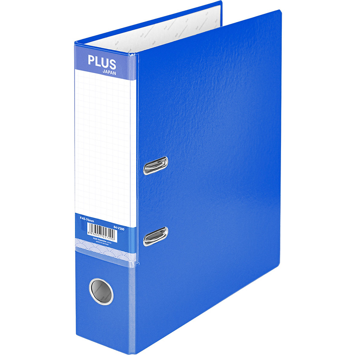 Bìa còng f4 7cm standard plus 84-v200 - xanh dương