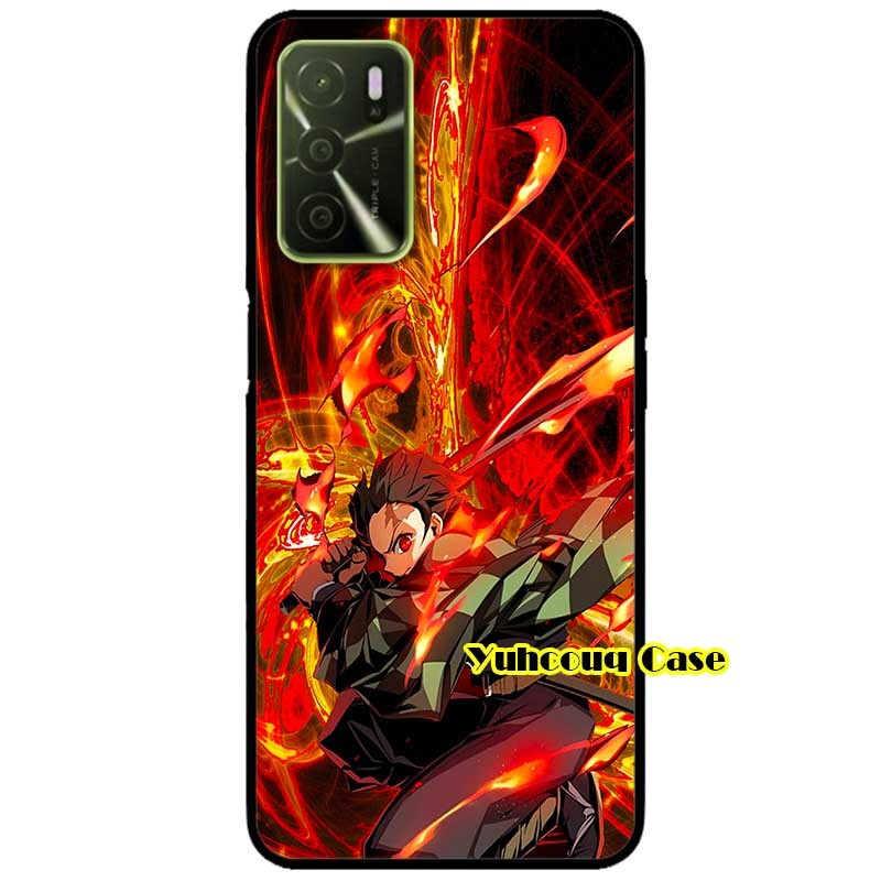 Ốp lưng dành cho oppo a16 - anime tanjiro lửa