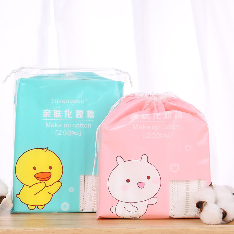 Bông tẩy trang gấu vịt thỏ
