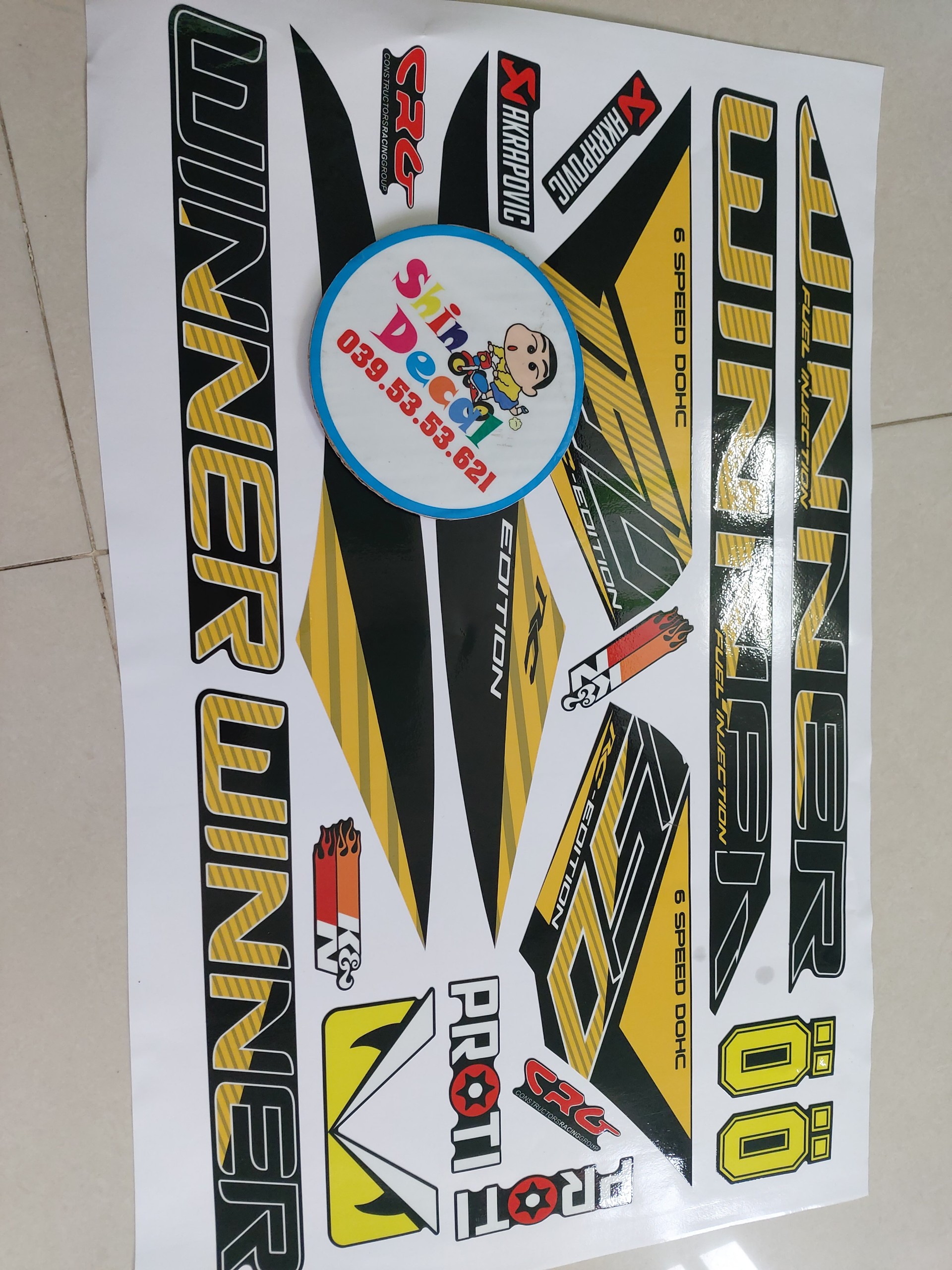 Tem xe winner mẫu mới 2020