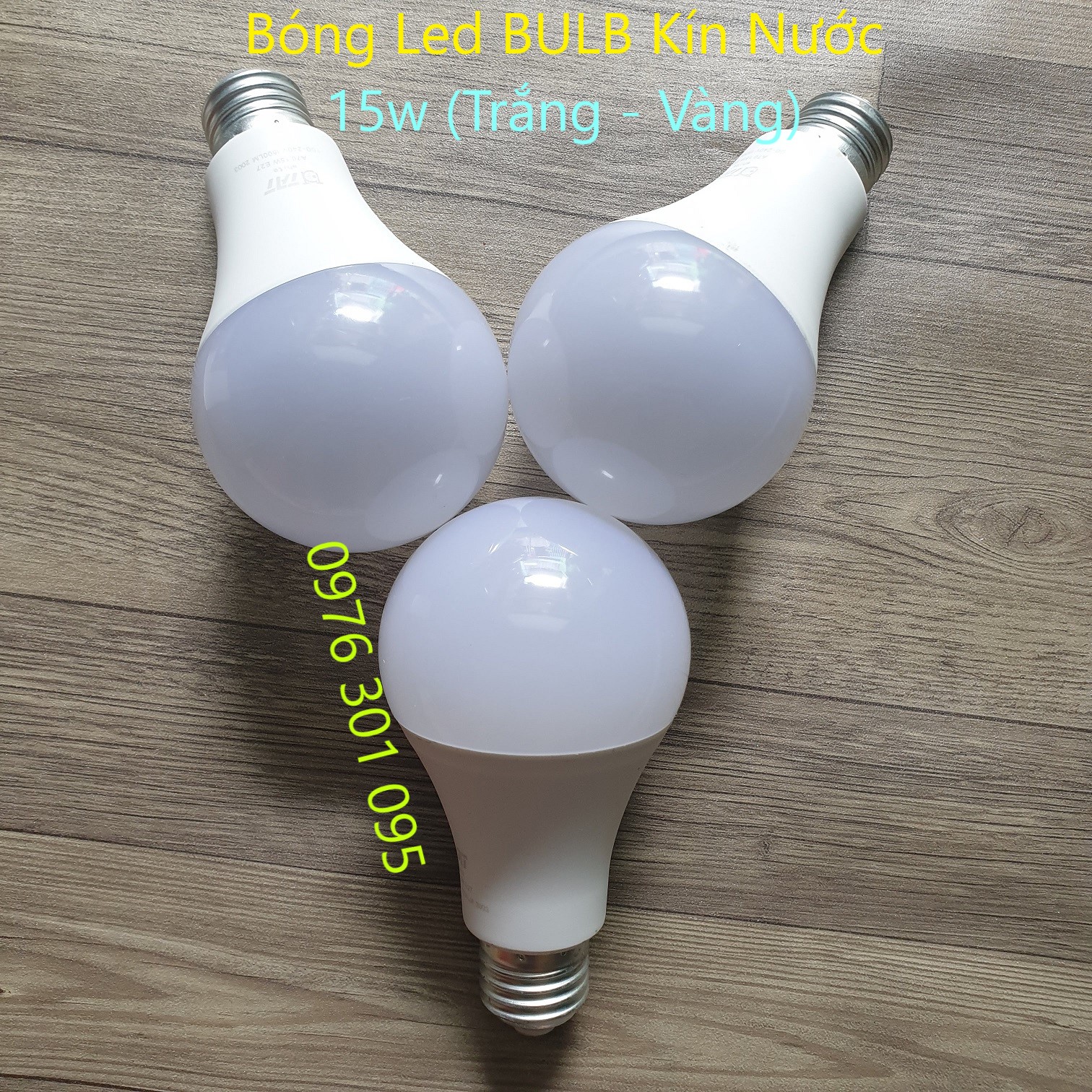 [COMBO 2]  Bóng đèn LED BULB kín nước 3w đến 18w