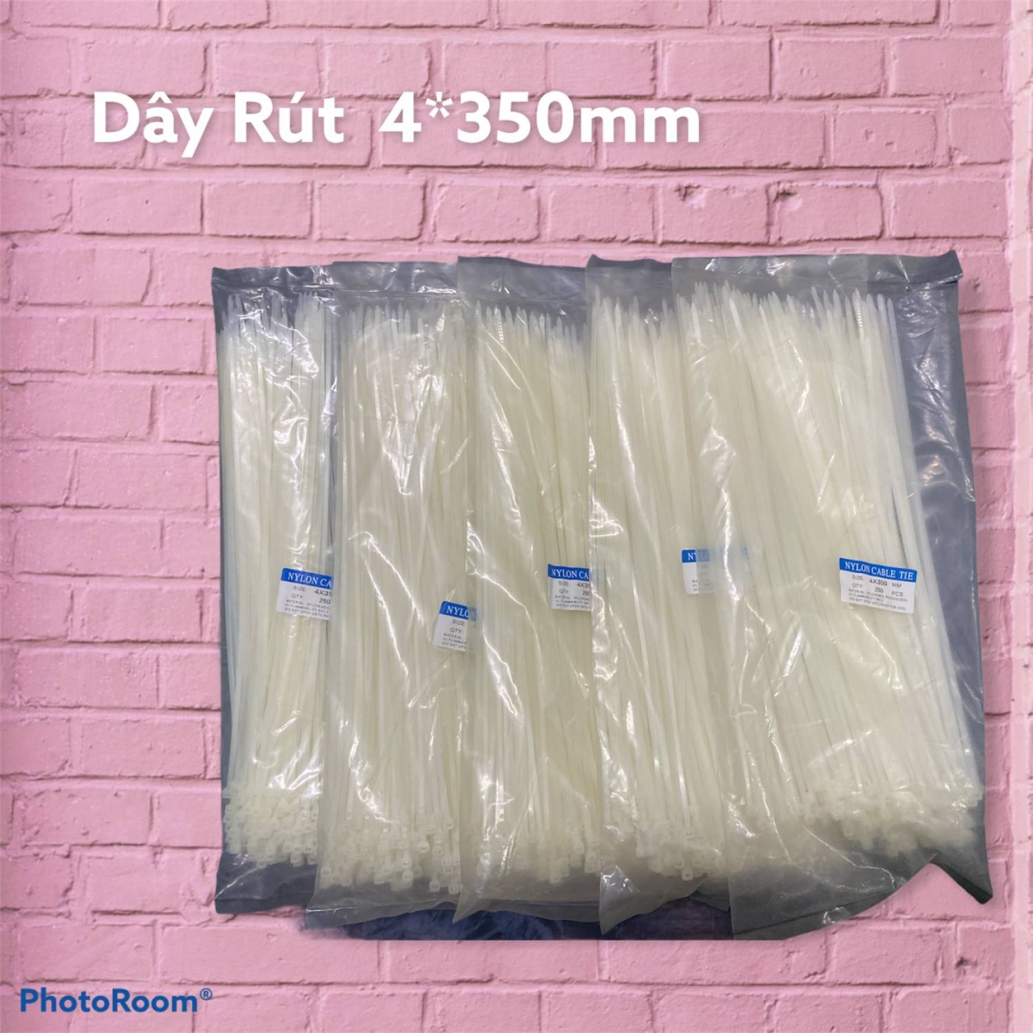 Dây rút nhựa 4*350mm ( ĐÓNG GÓI 1 BỊCH GỒM 250 SỢI DÂY RÚT )