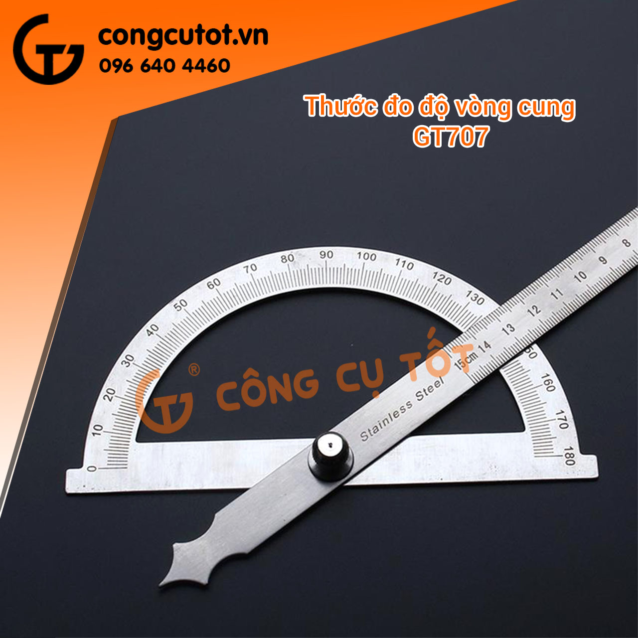 Thước đo góc 180 độ GT707