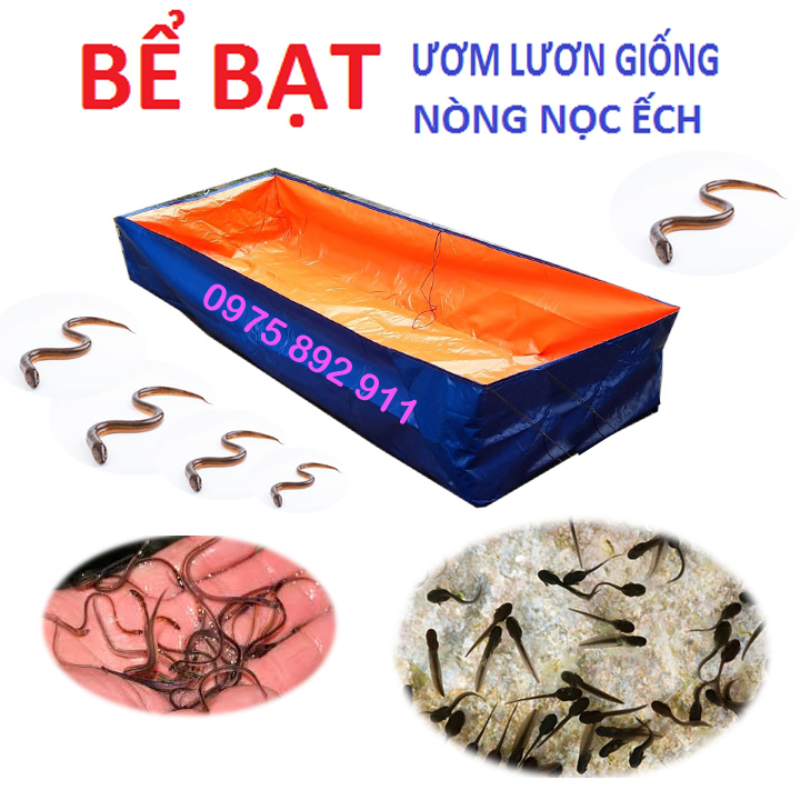 BỂ BẠT NUÔI ỐC ẾCH LƯƠN, CÁ TRẠCH - LOẠI 3x1x0,5