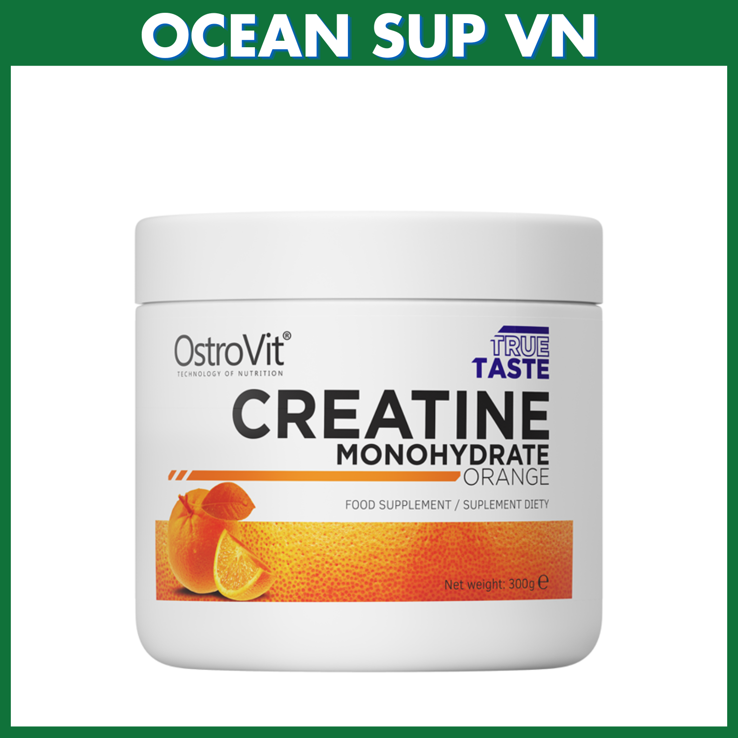 Tăng cơ OstroVit Creatine Monohydrate, 300g (60 Servings) Phát triển cơ bắp
