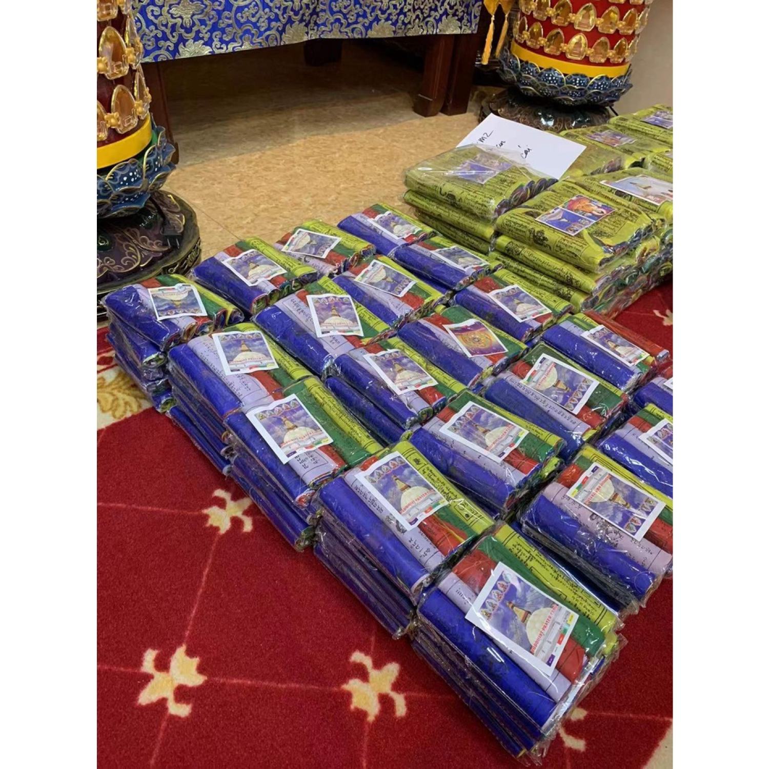 [PBMC]CỜ LUNGTA NGŨ SẮC - PHONG MÃ NEPAL (3 SIZE)(gói 5 cuộn)