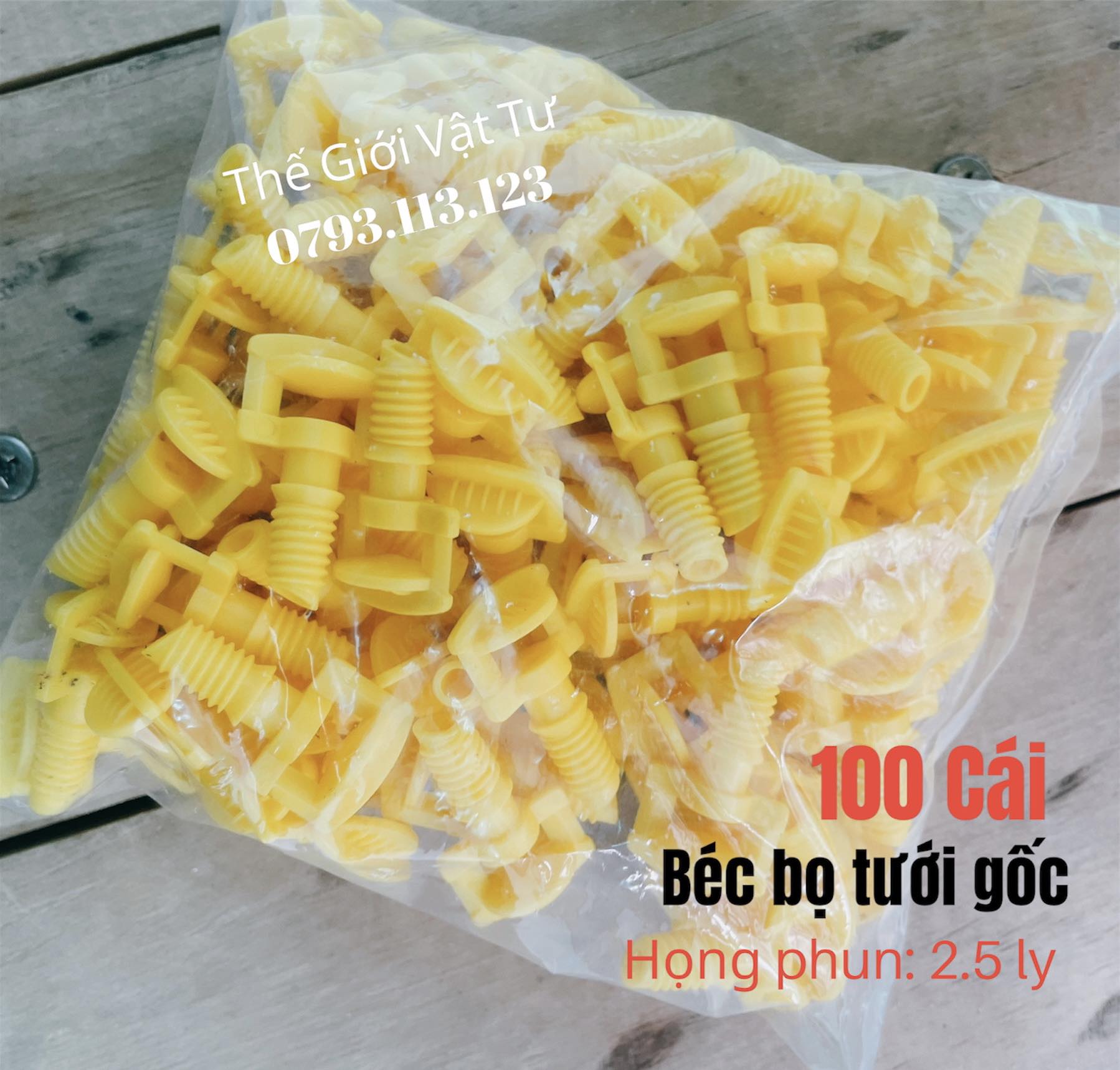 100 béc bọ tưới gốc họng phun 2.5 ly