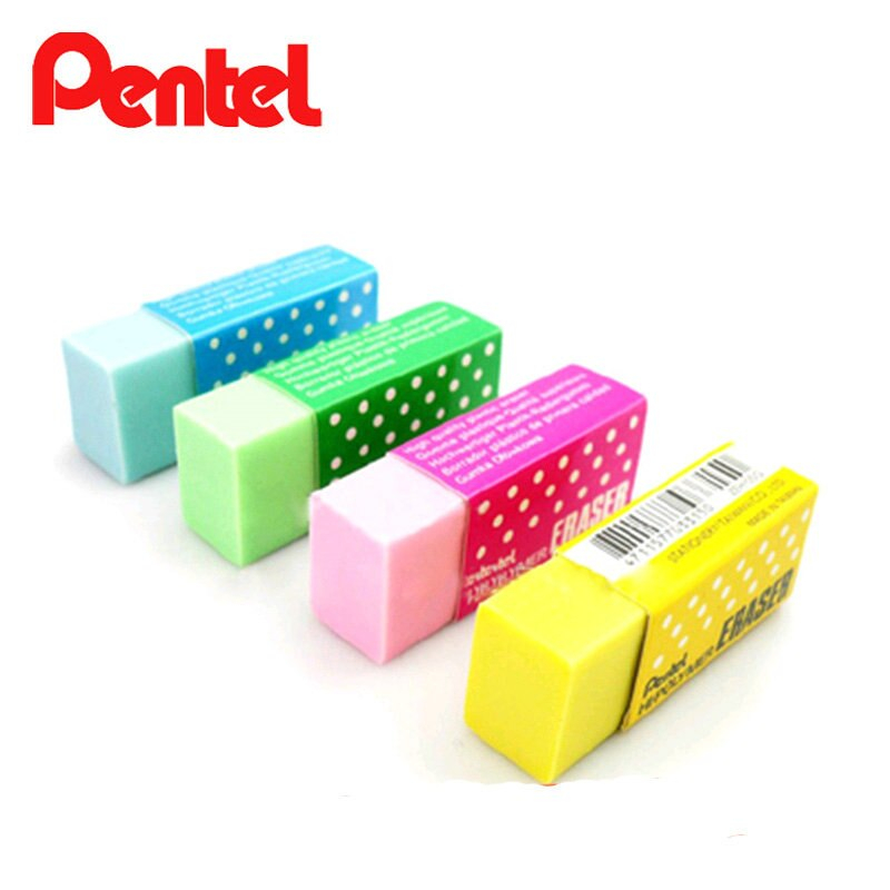 Gôm Tẩy Chì Nhiều Màu Nhật Bản Pentel Hi Polymer ZEH05_CME - Tẩy Siêu Sạch, Ít Bụi, Ít Độc Hại - Cam Kết Nhập Khẩu Và Phân Phối Chính Hãng