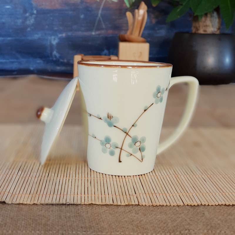 LY SỨ TRẮNG HOA ANH ĐÀO