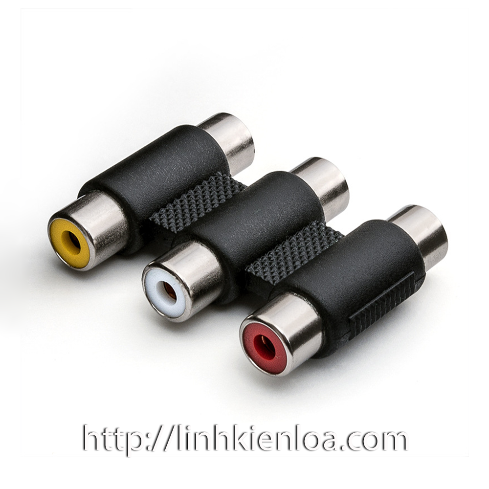 Jack nối 2 đầu hoa sen jack 3 - đầu nối 2 đầu hoa sen jack 3