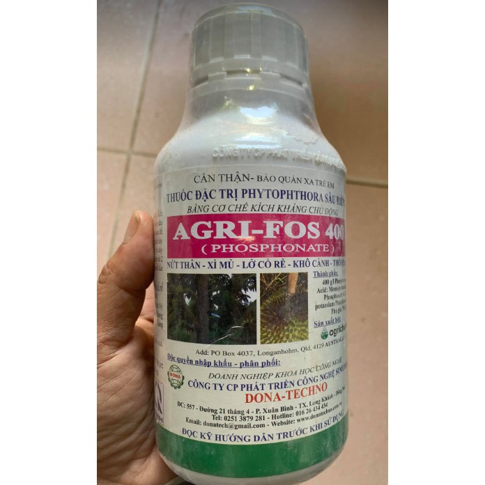 Thuốc Trừ Nấm Agrifos 400 Chai 500Ml