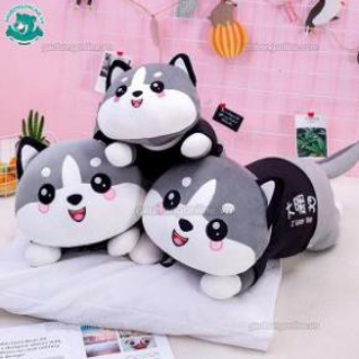 Gấu bông mèo xám dễ thương 50cm