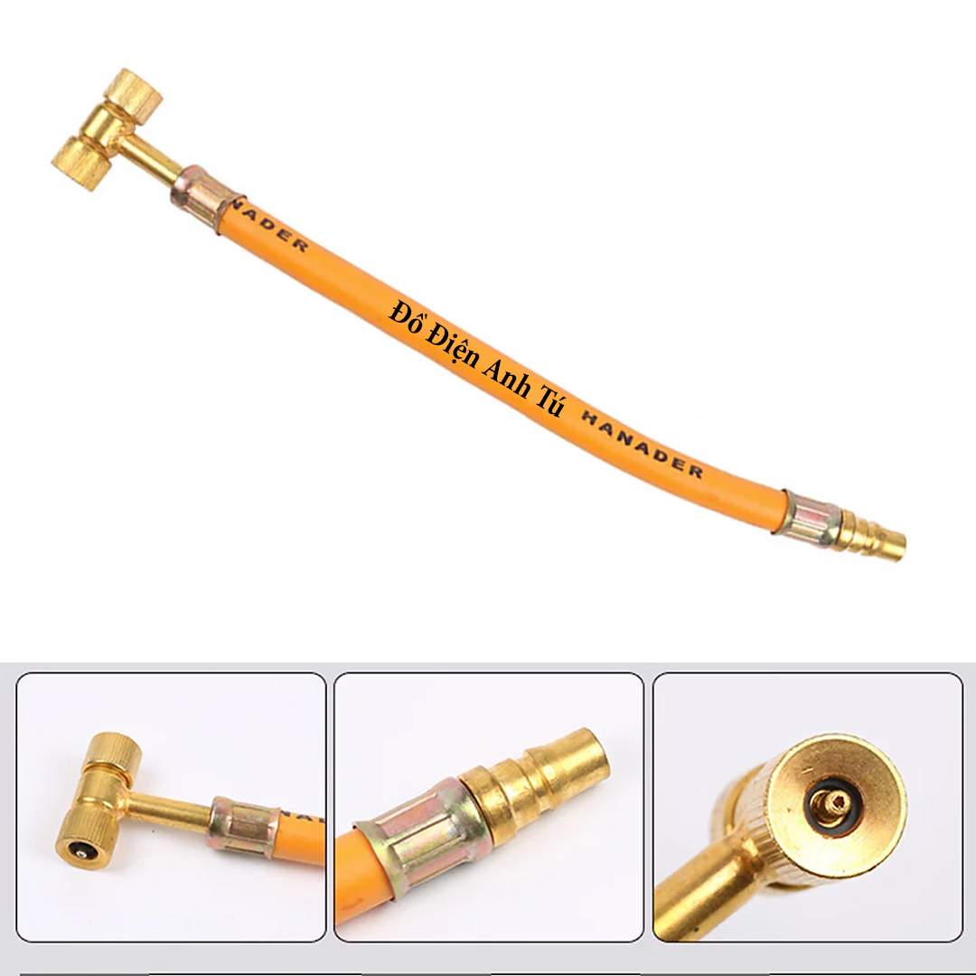 Vòi bơm lốp xe 2 đầu búa ( Dài 29cm )
