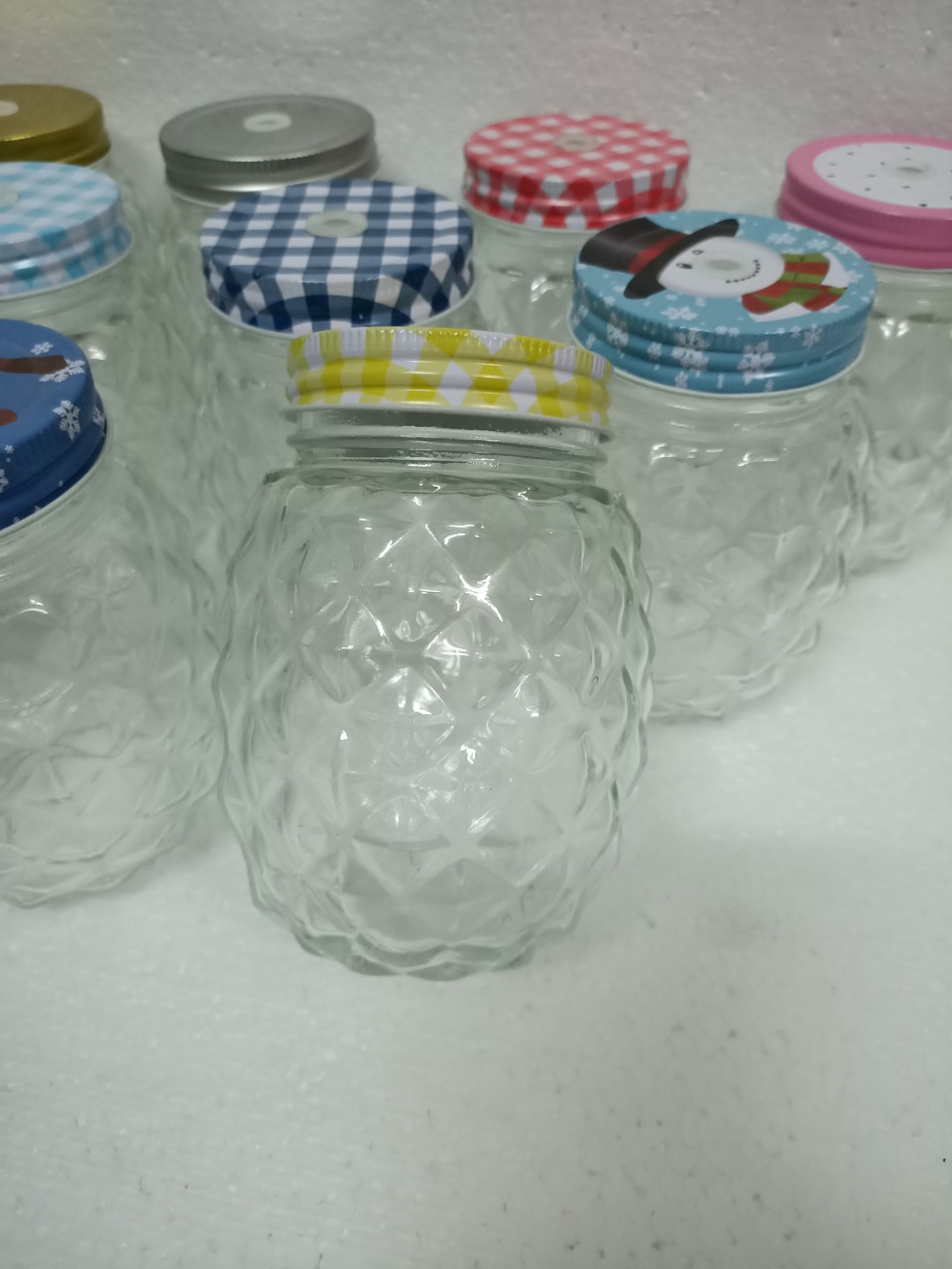 LY THỦY TINH TRÁI THƠM 400ML MÀU TRONG