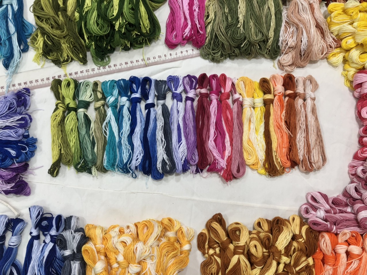 Lẻ - Combo chỉ thêu loang cotton